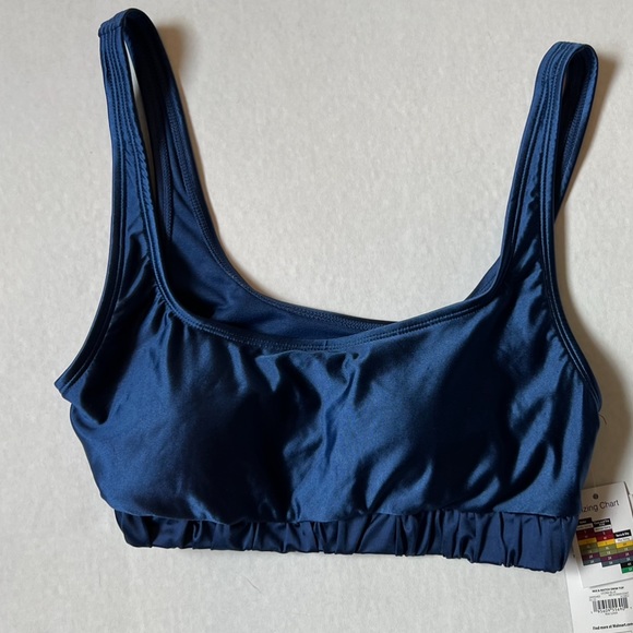 No Boundaries Juniors Lure Tipped Push Up Top Sz m (7-9) Storm Blue NWT - Picture 6 of 11
